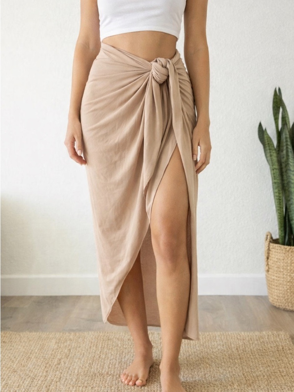 JLUXLABEL SARONG WRAP SKIRT
